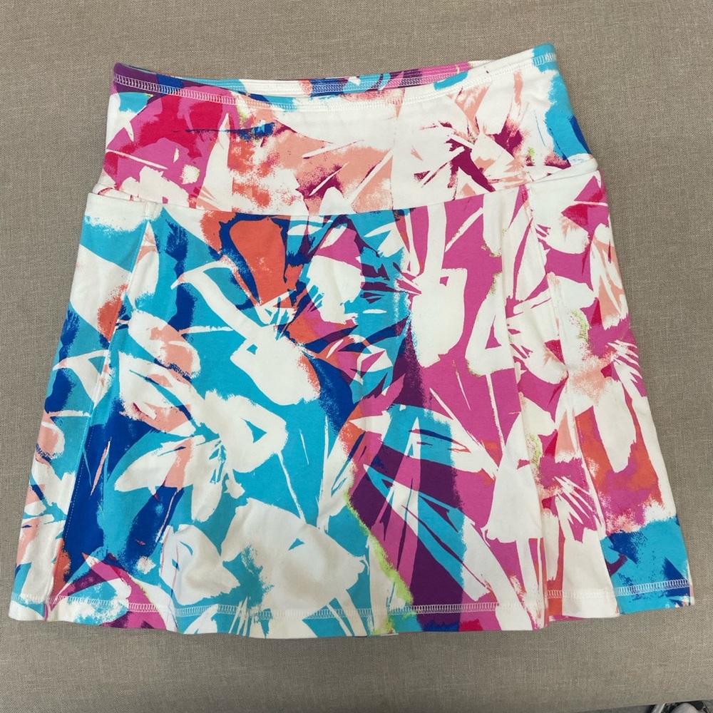 Talbots Colorful Floral Mini Skirt